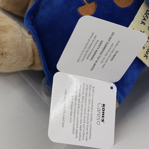 Kohls Cares Paddington Bear Plush Stuffed Animal Red Hat Blue Coat Tags 2023 - Picture 11 of 11